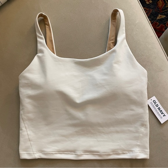 Old Navy Other - Old Navy Active NWT White Bra Top Lined Seamless